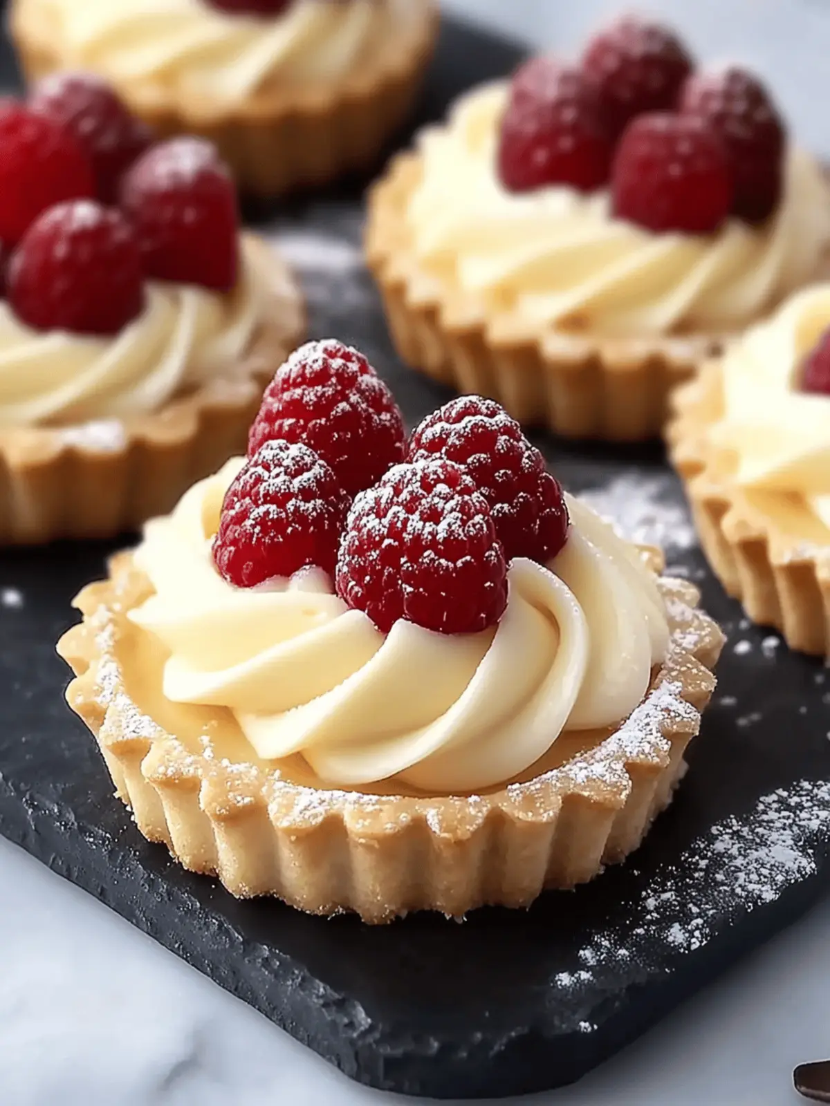 White Chocolate Mousse Tartlets