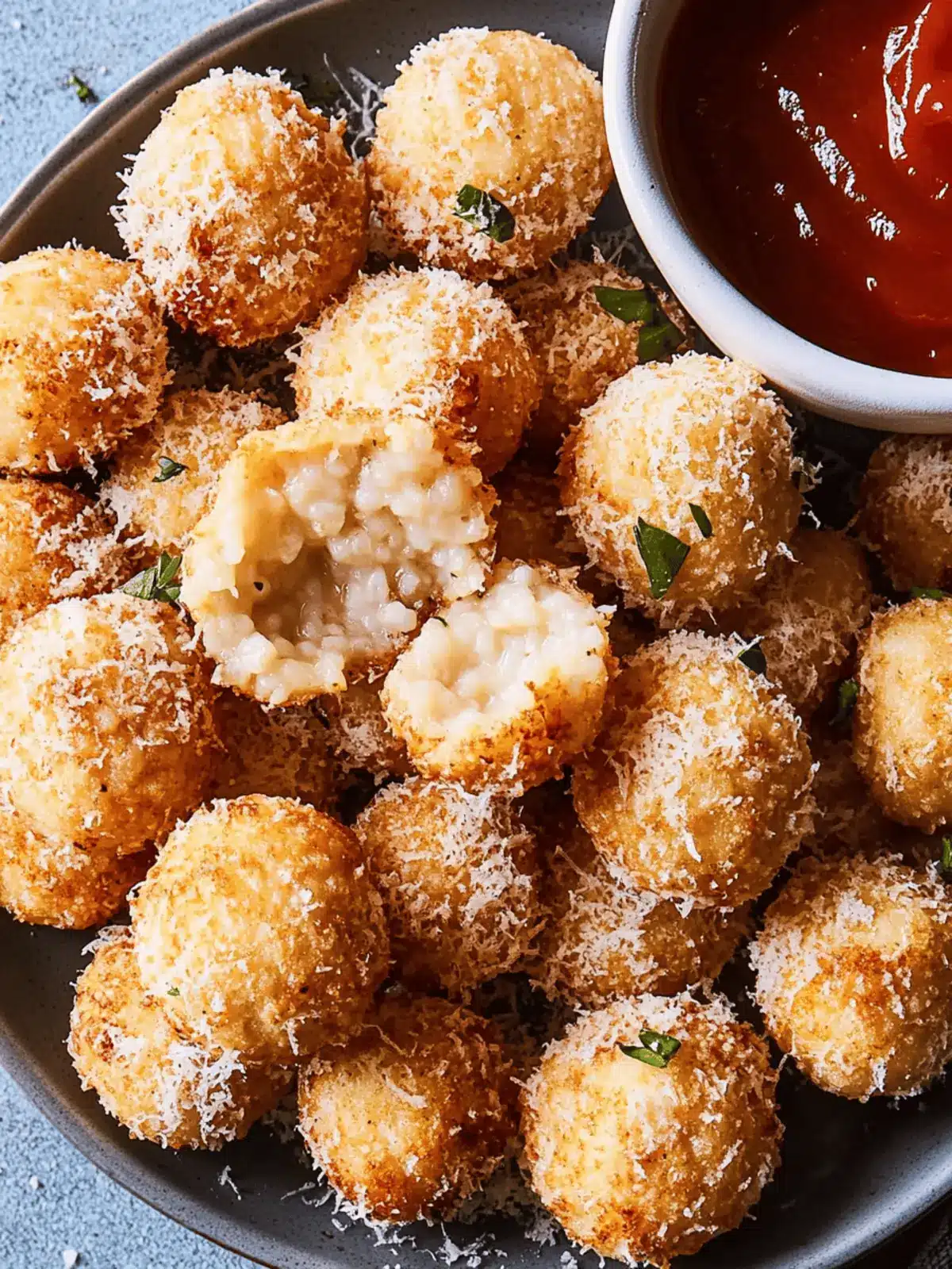 Crunchy Air Fryer Cacio E Pepe Arancini for Your New Year’s Bash 5 Air Fryer Cacio E Pepe Arancini New years Party Appetizer!