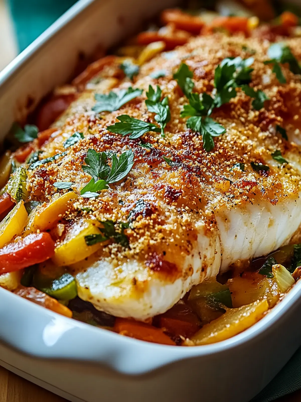 Quick and Easy Baked Tilapia and Veggie Casserole Delight 4 Quick and Easy Baked Tilapia and Vegetable Casserole