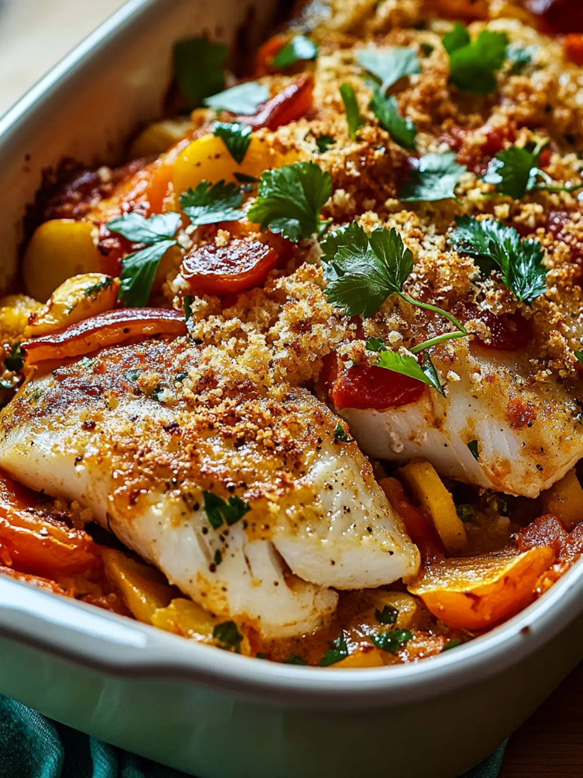 Quick and Easy Baked Tilapia and Veggie Casserole Delight 2 Quick and Easy Baked Tilapia and Vegetable Casserole