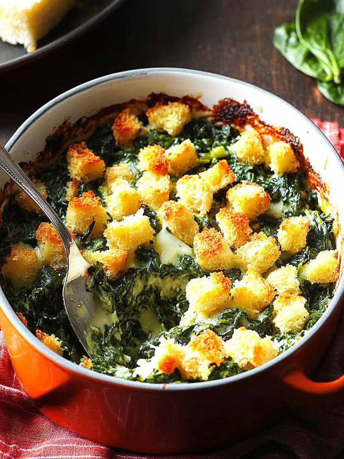 Delicious Crunchy Spinach Casserole That Everyone Will Love 4 Crunchy Spinach Casserole