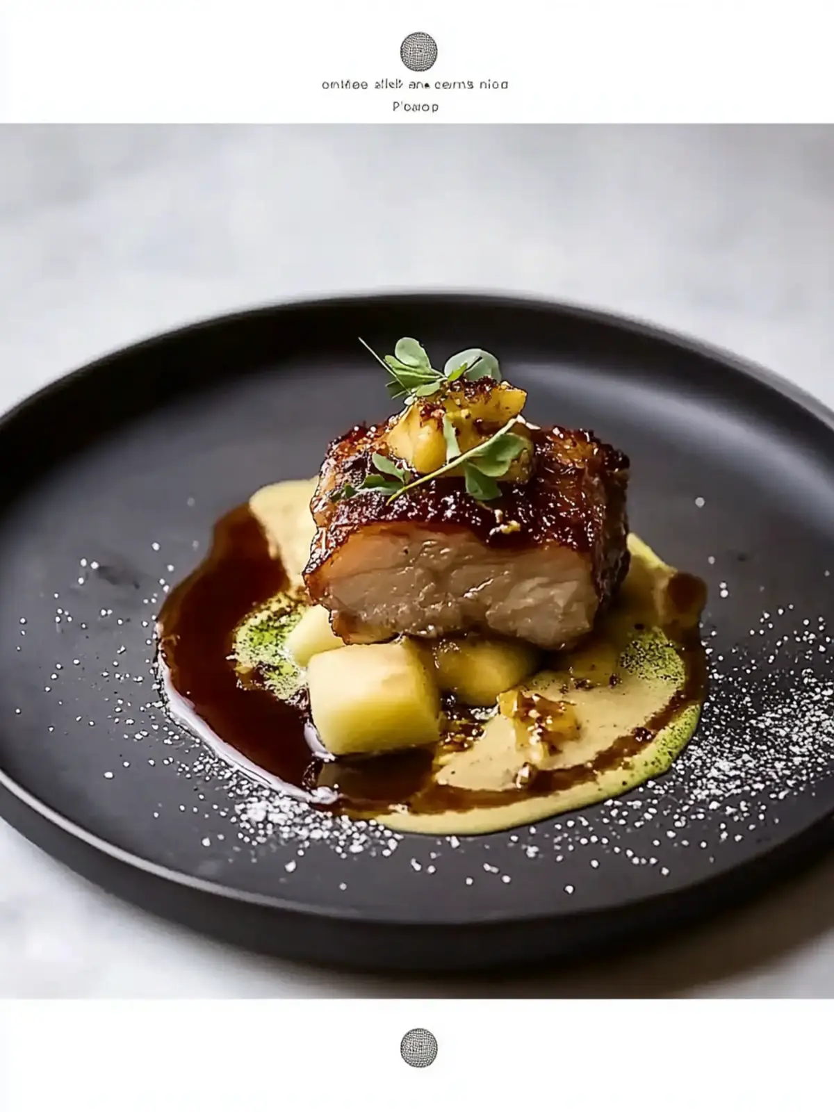 Pork Belly with Apple Purée & Jus: A Cozy Comfort Dish 4 Pork Belly with Apple Purée & Jus