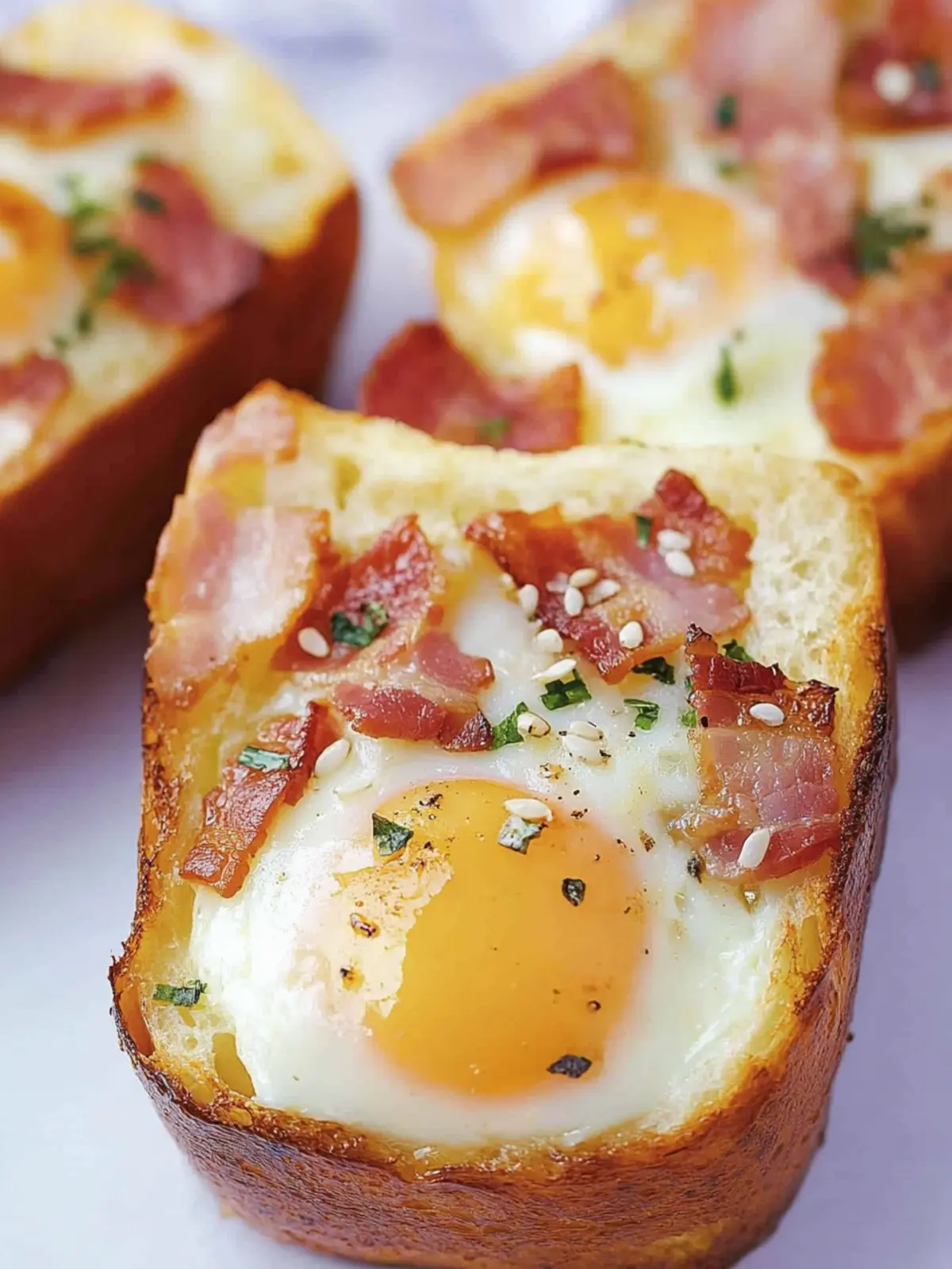 Korean Egg Bread w/ Bacon: The Ultimate Breakfast Delight 2 Korean Egg Bread w/ Bacon