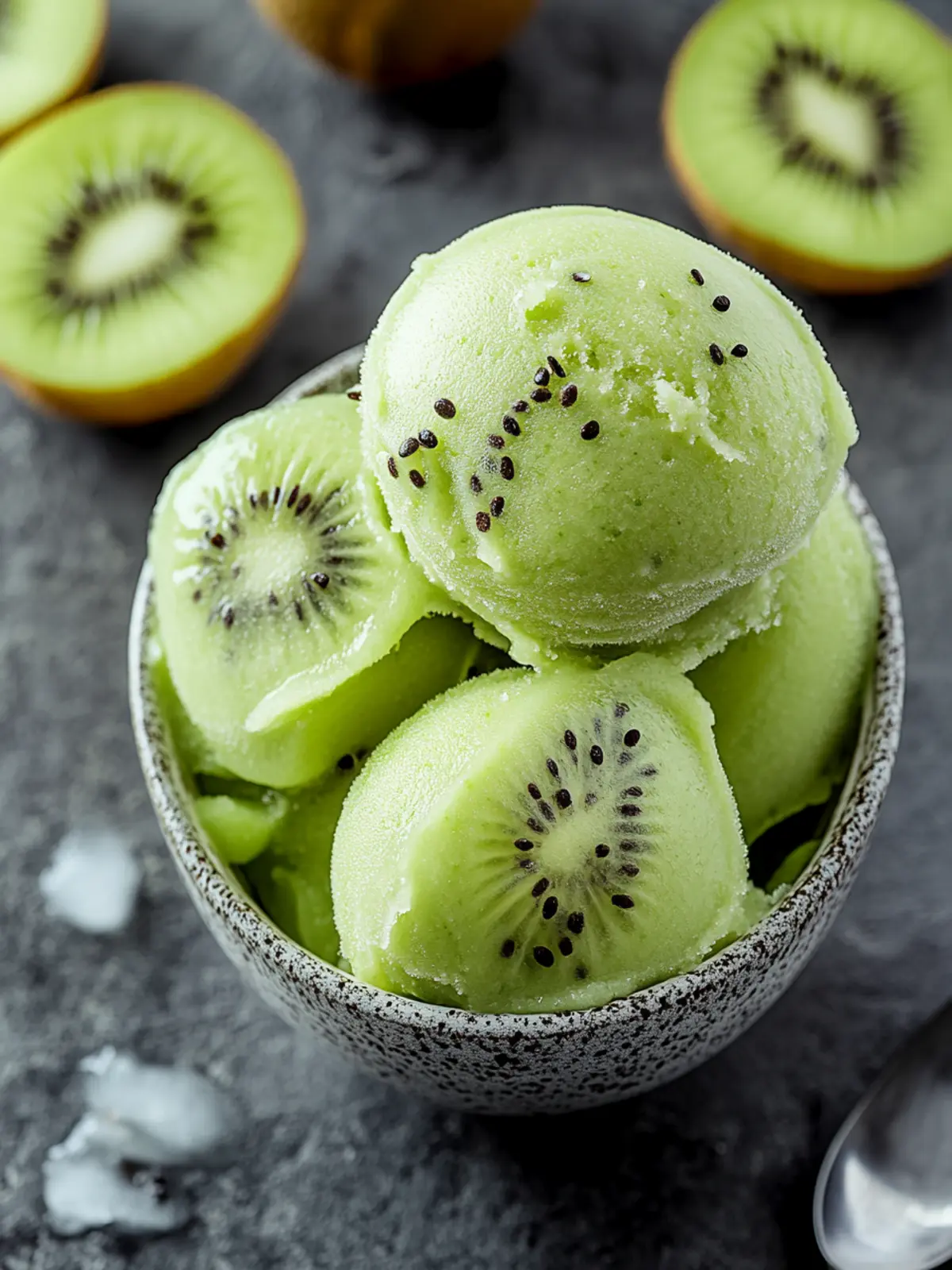 Kiwi Sorbet [25 Minutes]