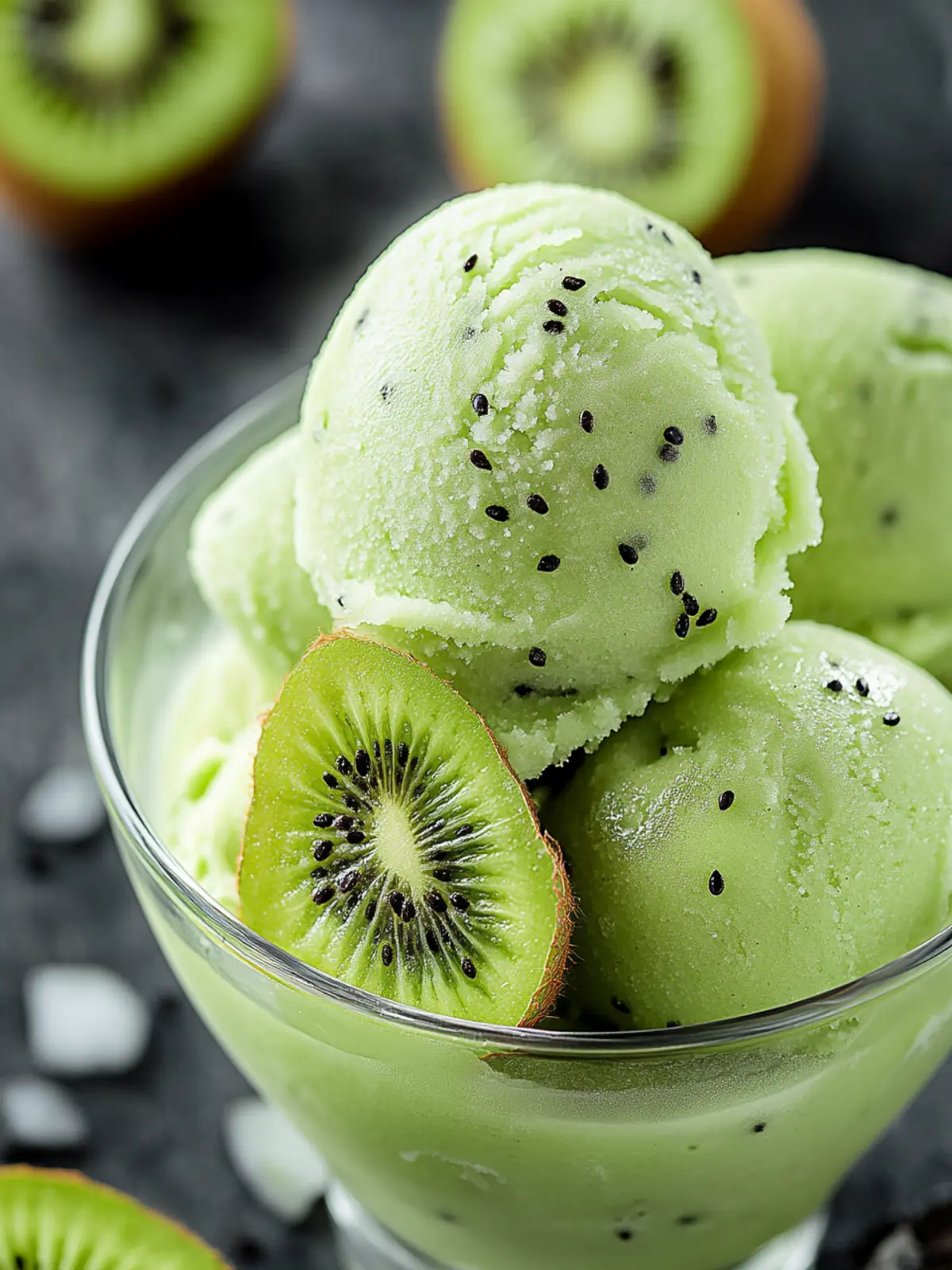 Kiwi Sorbet [25 Minutes]