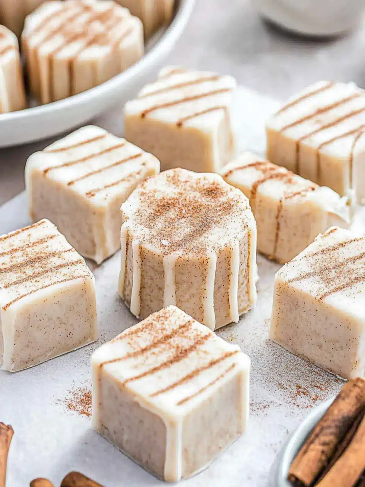 Cinnamon Roll Fudge
