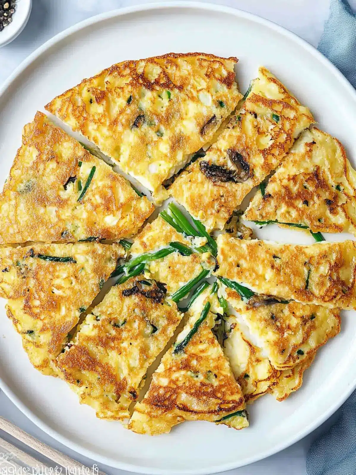 Irresistible Enoki Mushroom Egg Pancakes for Cozy Mornings 5 Enoki Mushroom Egg Pancake