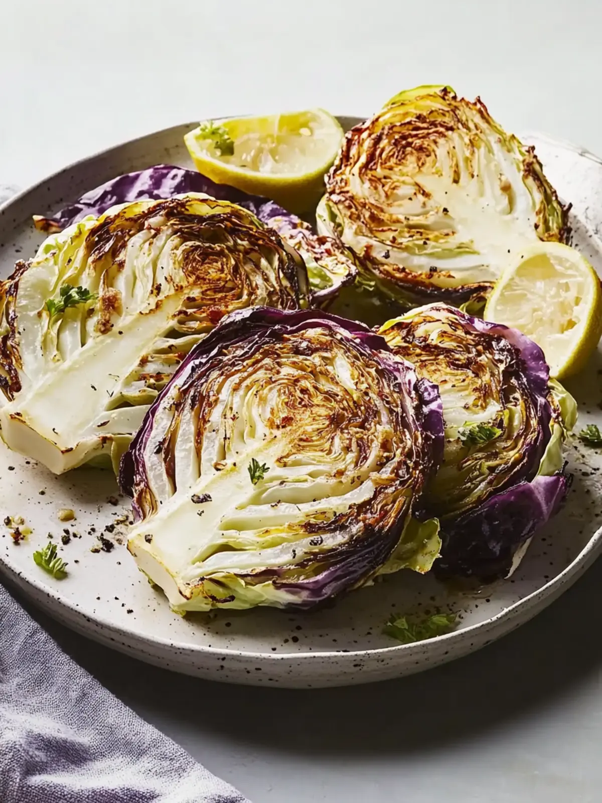 Savor Roasted Cabbage with Lemon for a Flavorful Twist 4 Roasted Cabbage