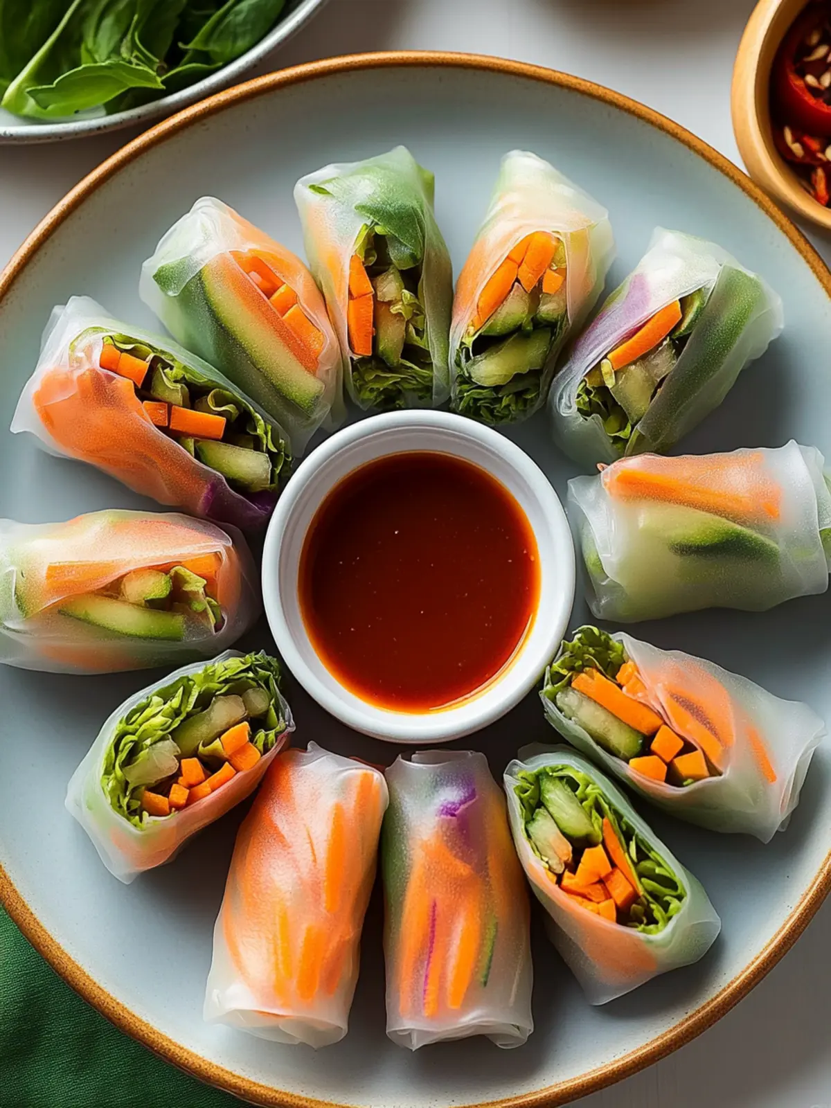Fresh and Crunchy Vegetable Spring Rolls You'll Love 3 Vegetable Spring Rolls