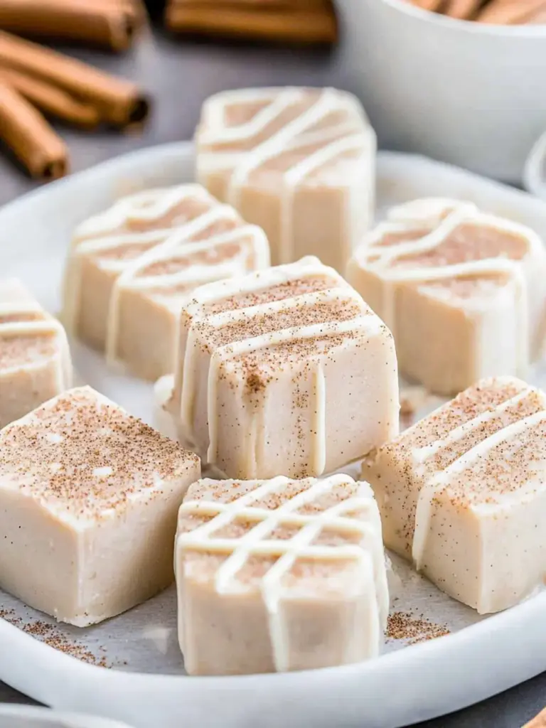 Cinnamon Roll Fudge