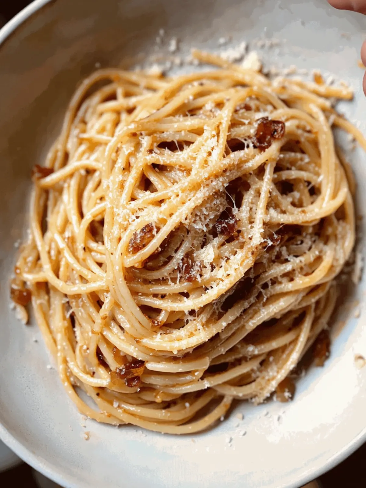 Caramelized Onion & Parmesan Pasta: A Comfort Food Delight 2 Caramelized Onion & Parmesan Pasta