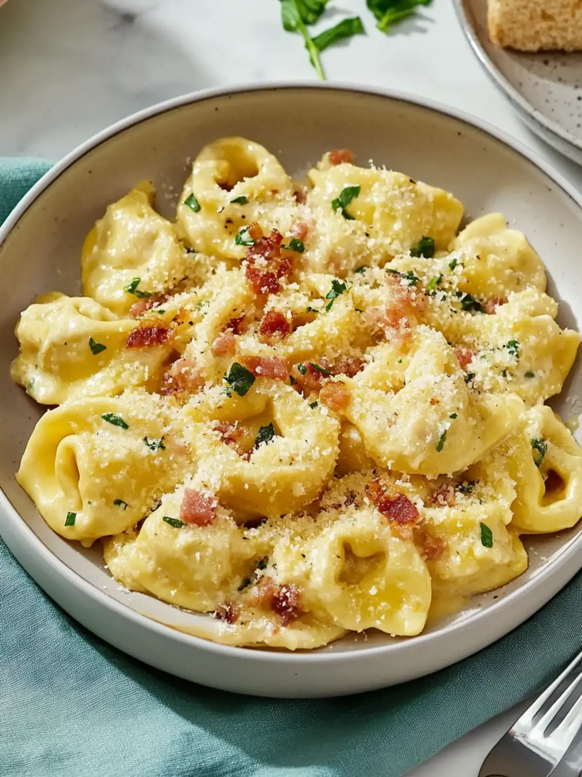 Bacon Alfredo Tortellini: Creamy Comfort Food You’ll Crave 5 Bacon Alfredo Tortellini
