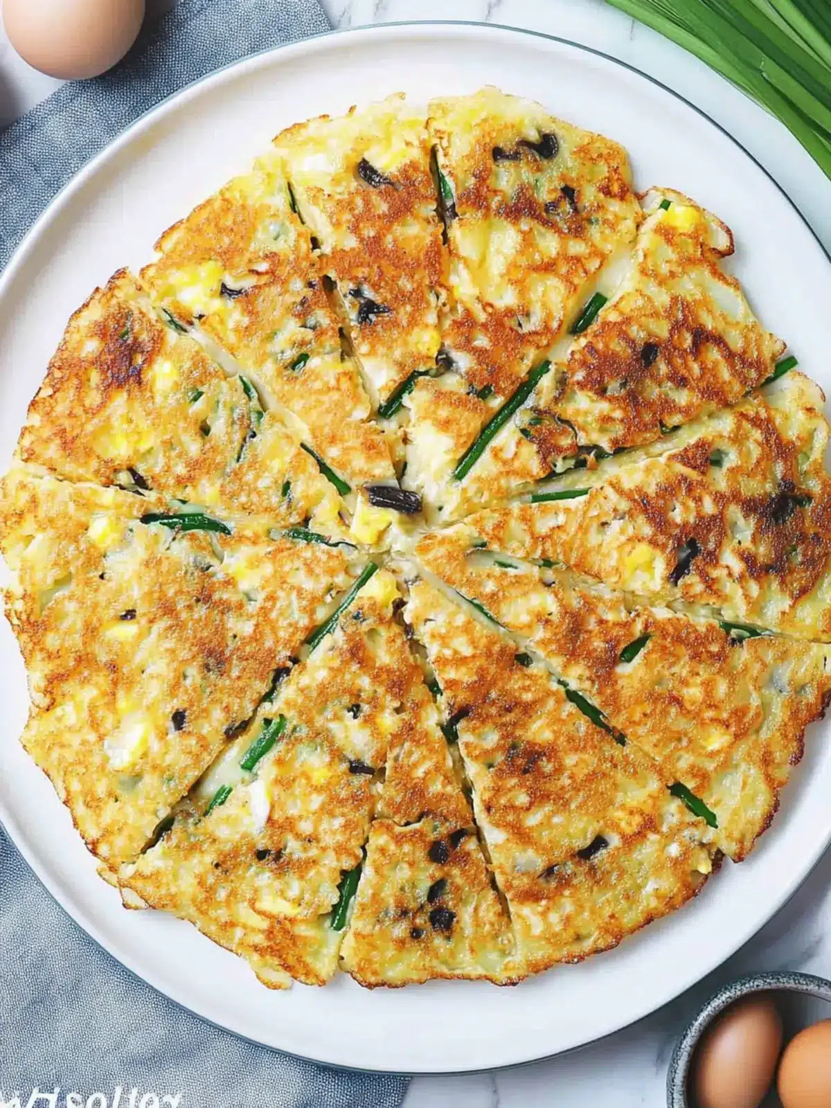 Irresistible Enoki Mushroom Egg Pancakes for Cozy Mornings 3 Enoki Mushroom Egg Pancake