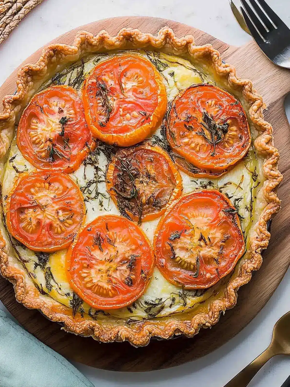 Savory Heirloom Tomato Pie with Cheesy Bacon Bliss 4 Heirloom Tomato Pie