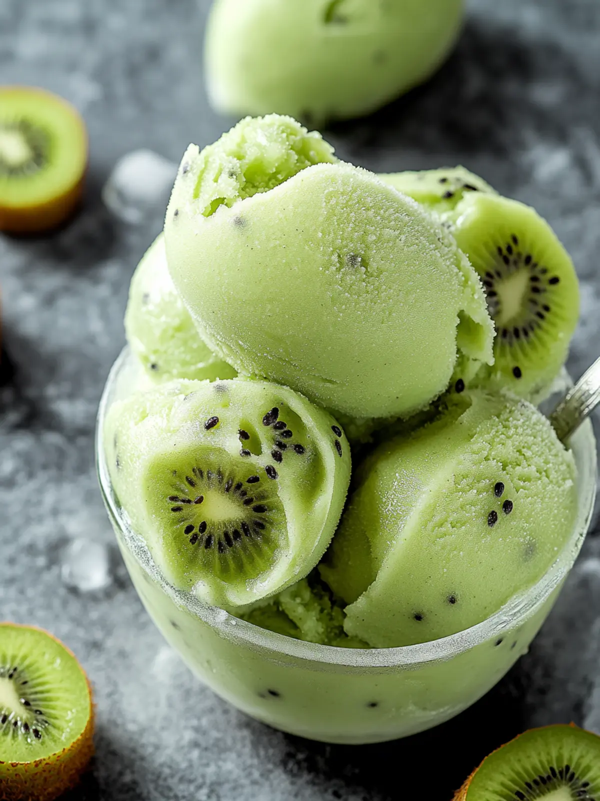 Kiwi Sorbet [25 Minutes]