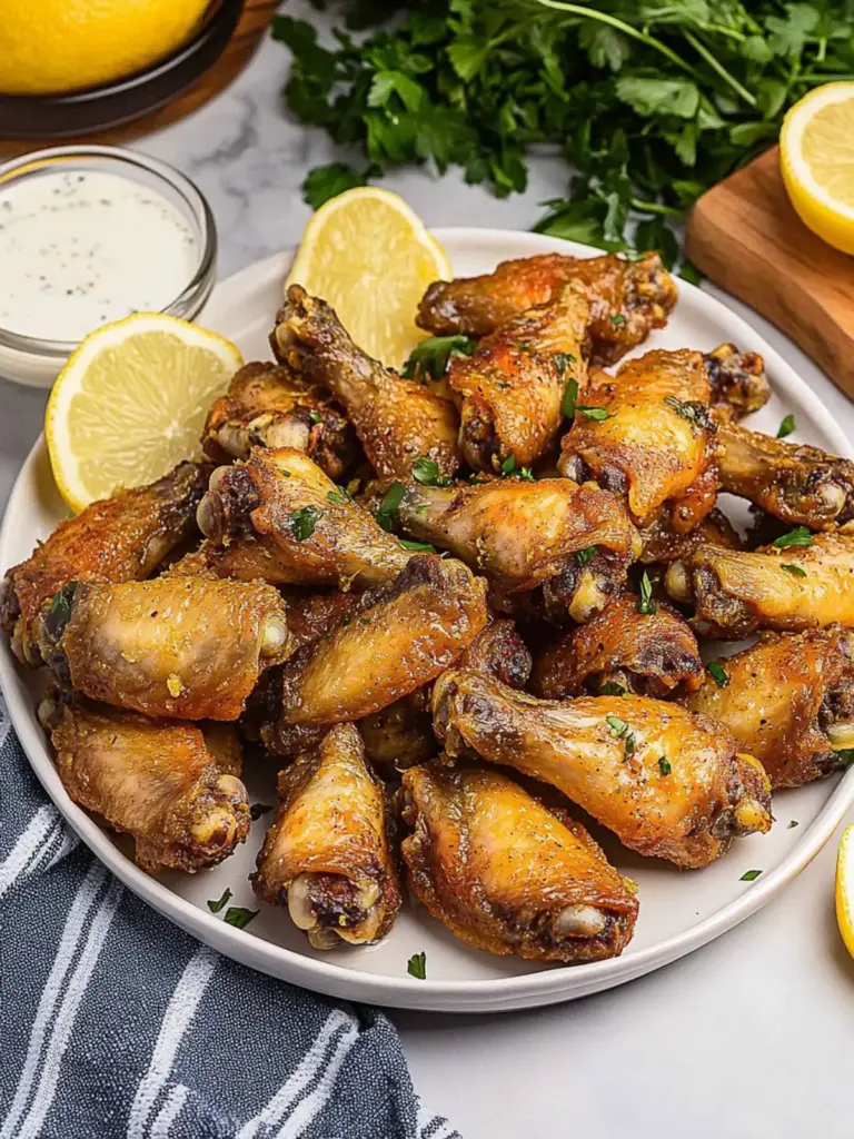 Slow Cooker Lemon Pepper Wings
