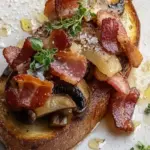 Posh Mushrooms and Bacon on Toast for a Gourmet Breakfast 41 Posh Mushrooms and Bacon on Toast