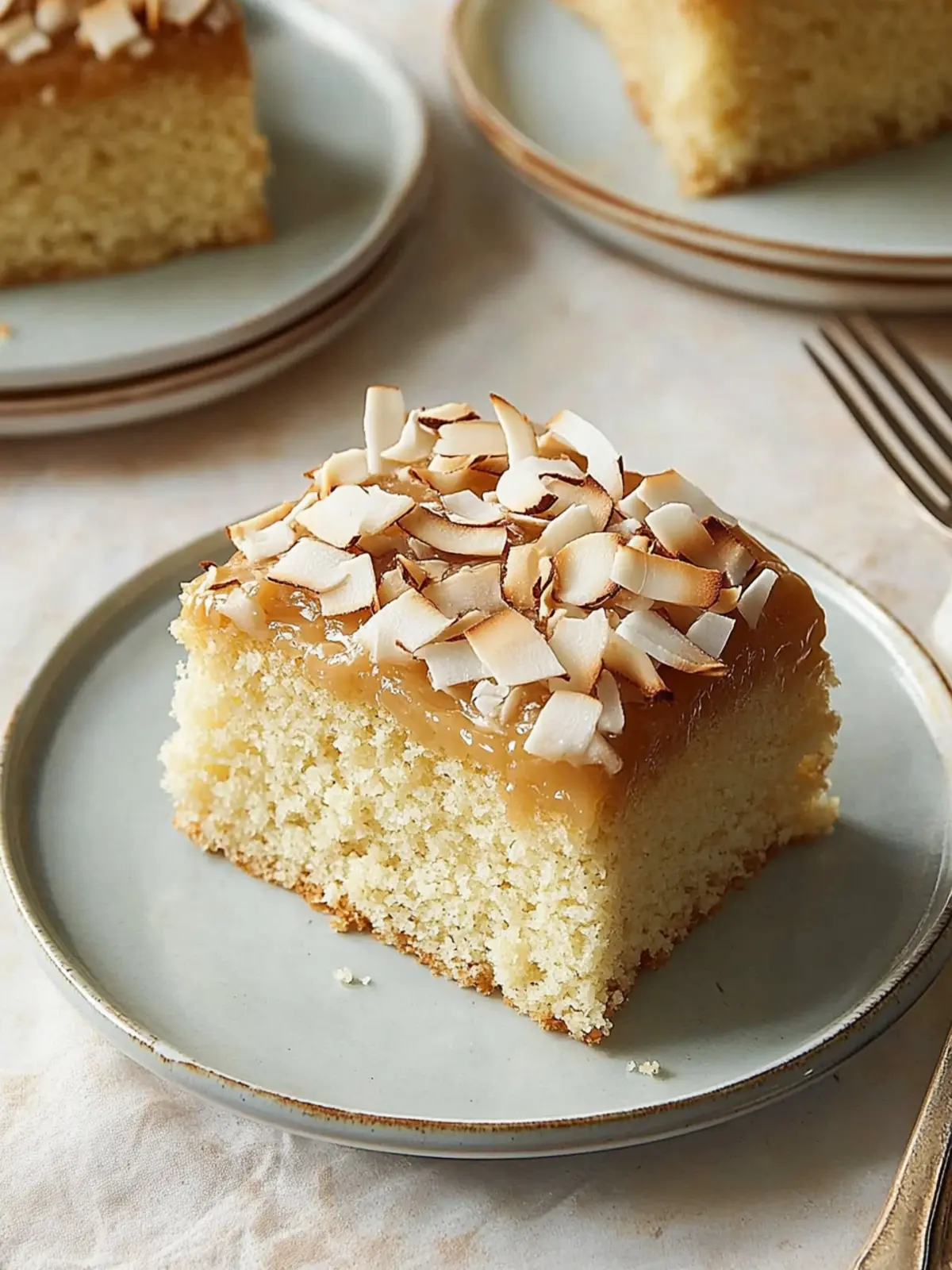 Heavenly Coconut Cake with Dulce de Leche Frosting Delight 3 Coconut Cake with Dulce de Leche Frosting