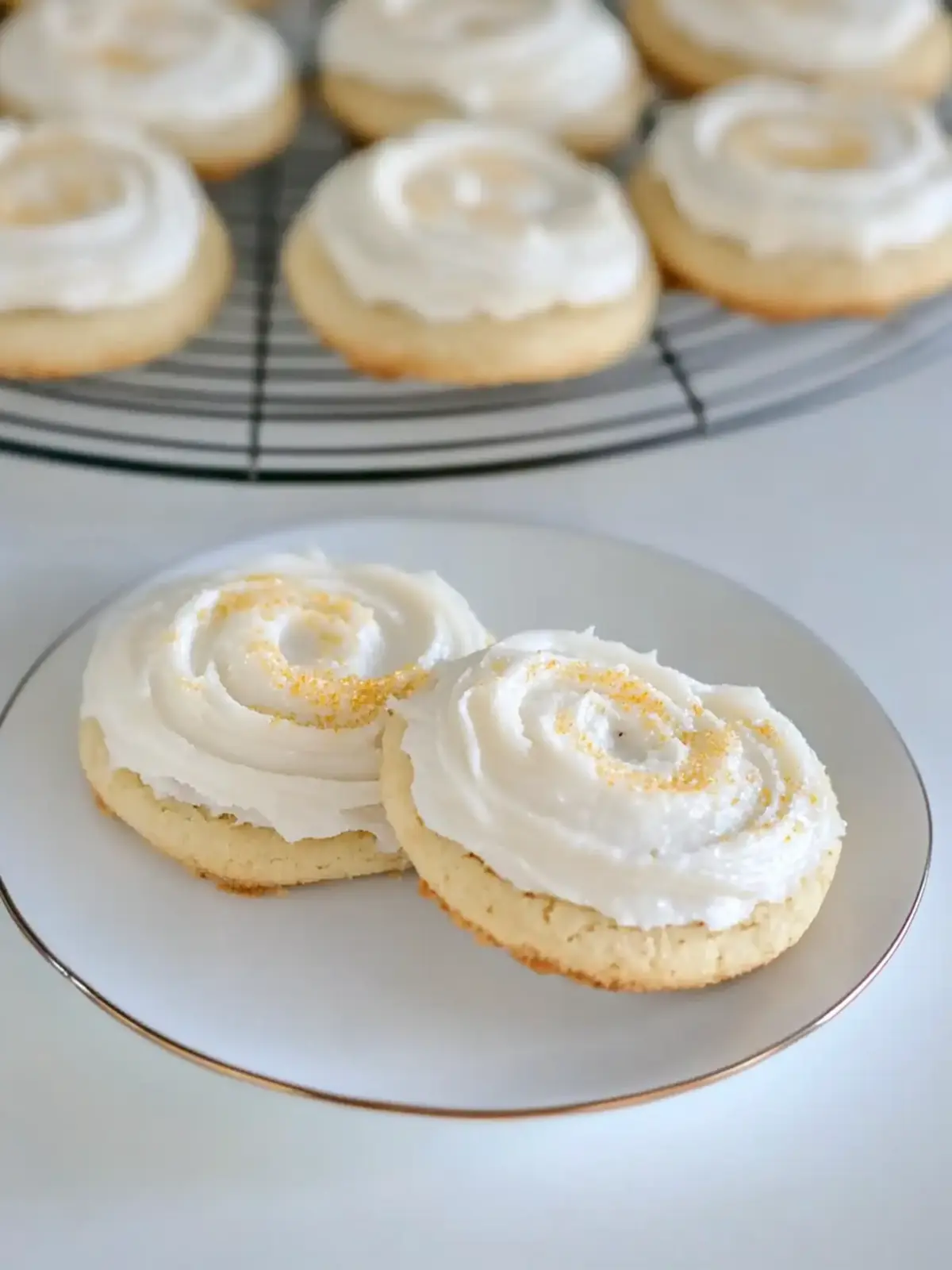 Decadent Butter Cookies with Silky Buttercream Frosting 5 Butter Cookies with Buttercream Frosting