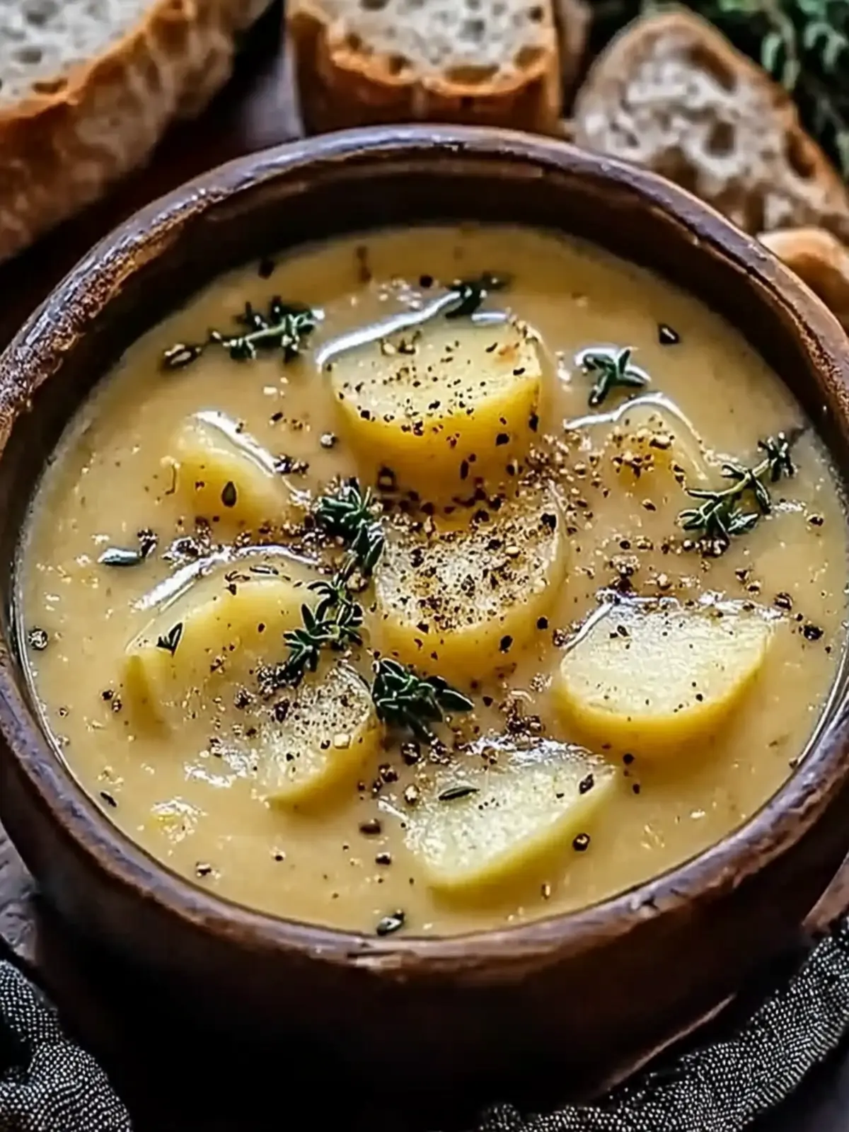 Creamy Cheddar Garlic Herb Potato Soup to Warm Your Soul 2 Cheddar Garlic Herb Potato Soup