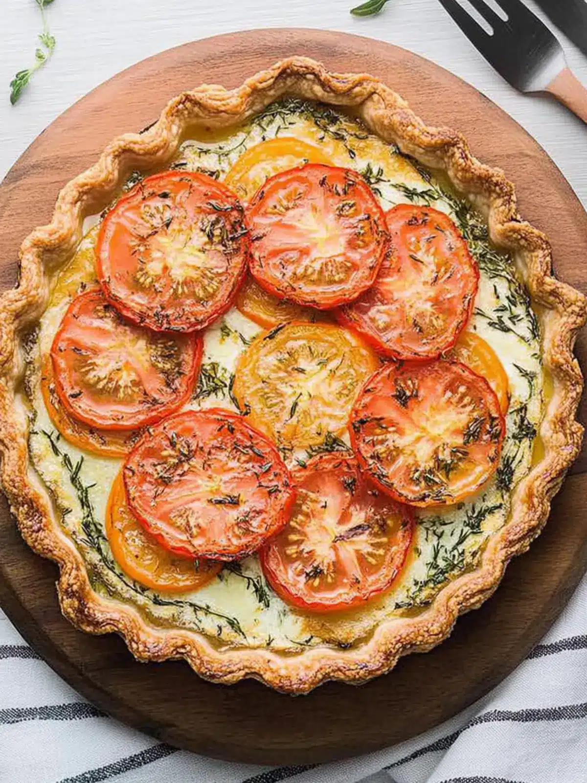 Savory Heirloom Tomato Pie with Cheesy Bacon Bliss 5 Heirloom Tomato Pie