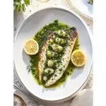 Savory Mediterranean Sea Bass with Zesty Herb Salsa Verde 10 Mediterranean Sea Bass with Herb Salsa Verde