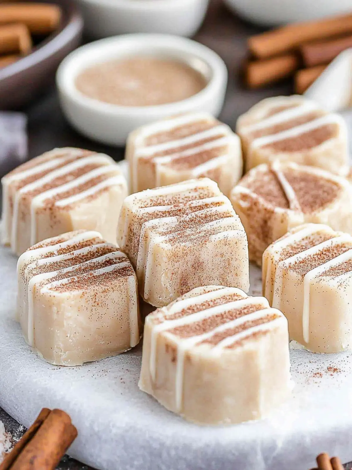 Cinnamon Roll Fudge