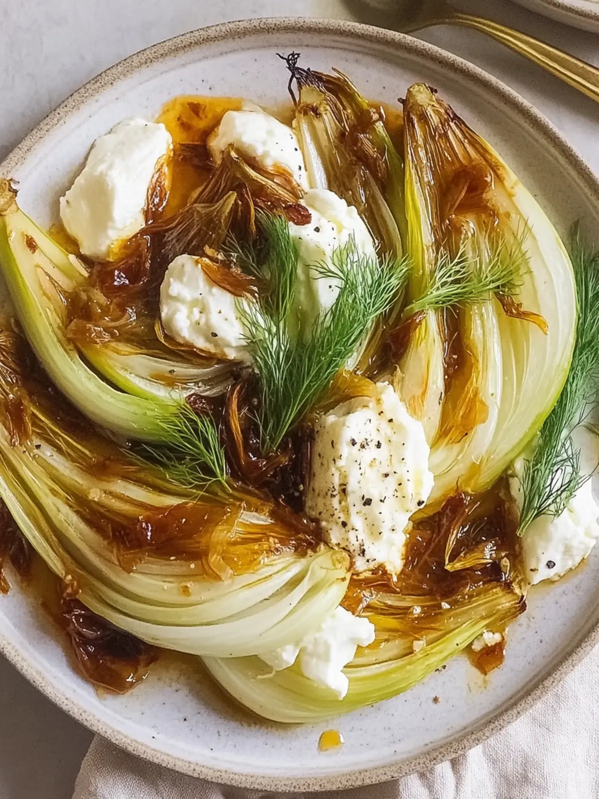 Delicious Braised Fennel with Whipped Feta Bliss 2 Braised Fennel with Whipped Feta