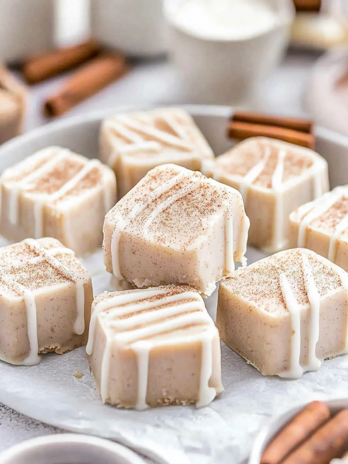 Cinnamon Roll Fudge