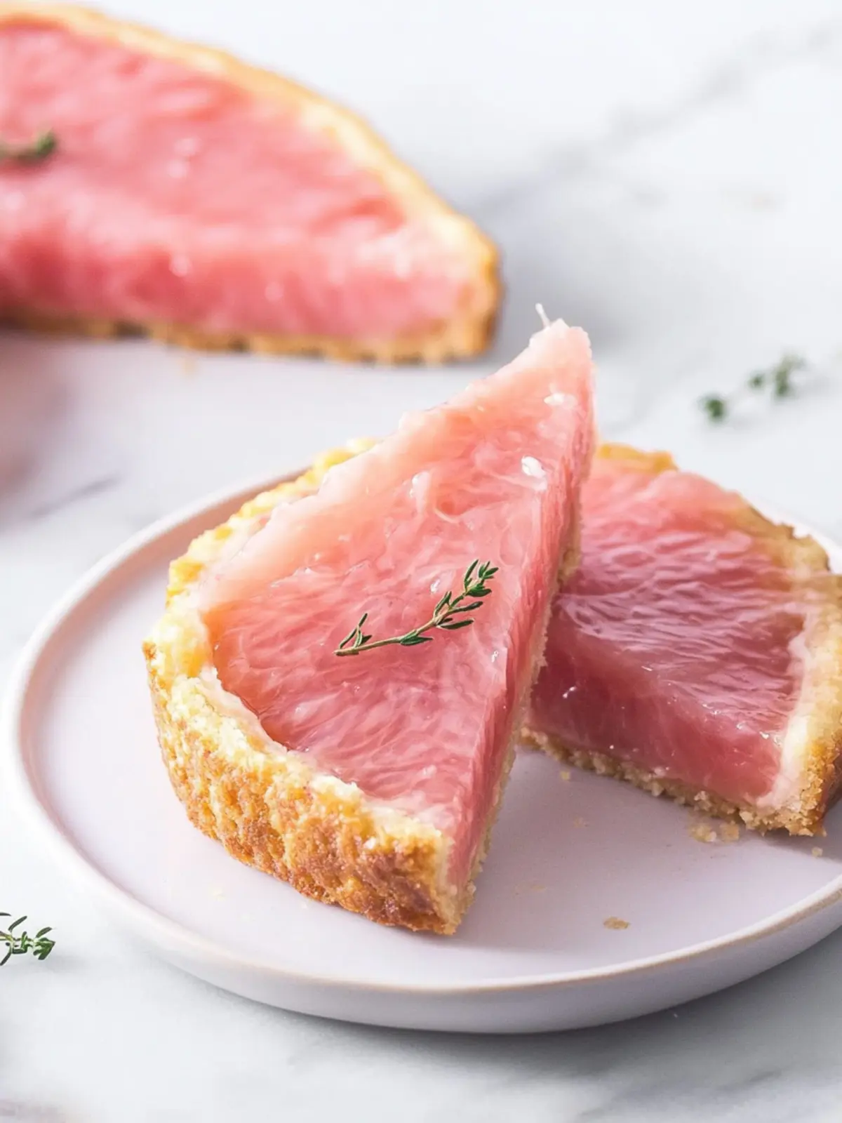 Lovely Pink Grapefruit Shortbread with Fresh Thyme Bliss 2 Lovely Pink Grapefruit