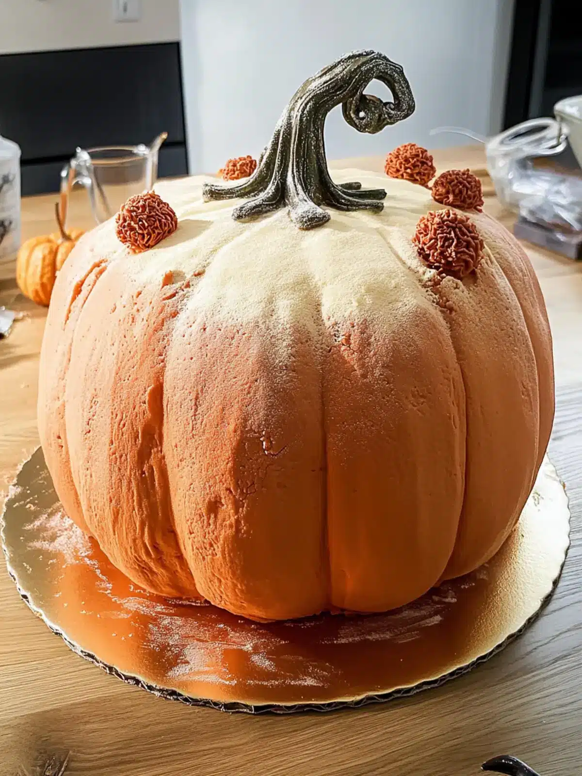 Irresistible Red Velvet Pumpkin-Shaped Cake for Fall Treats 3 Red Velvet Pumpkin-Shaped Cake