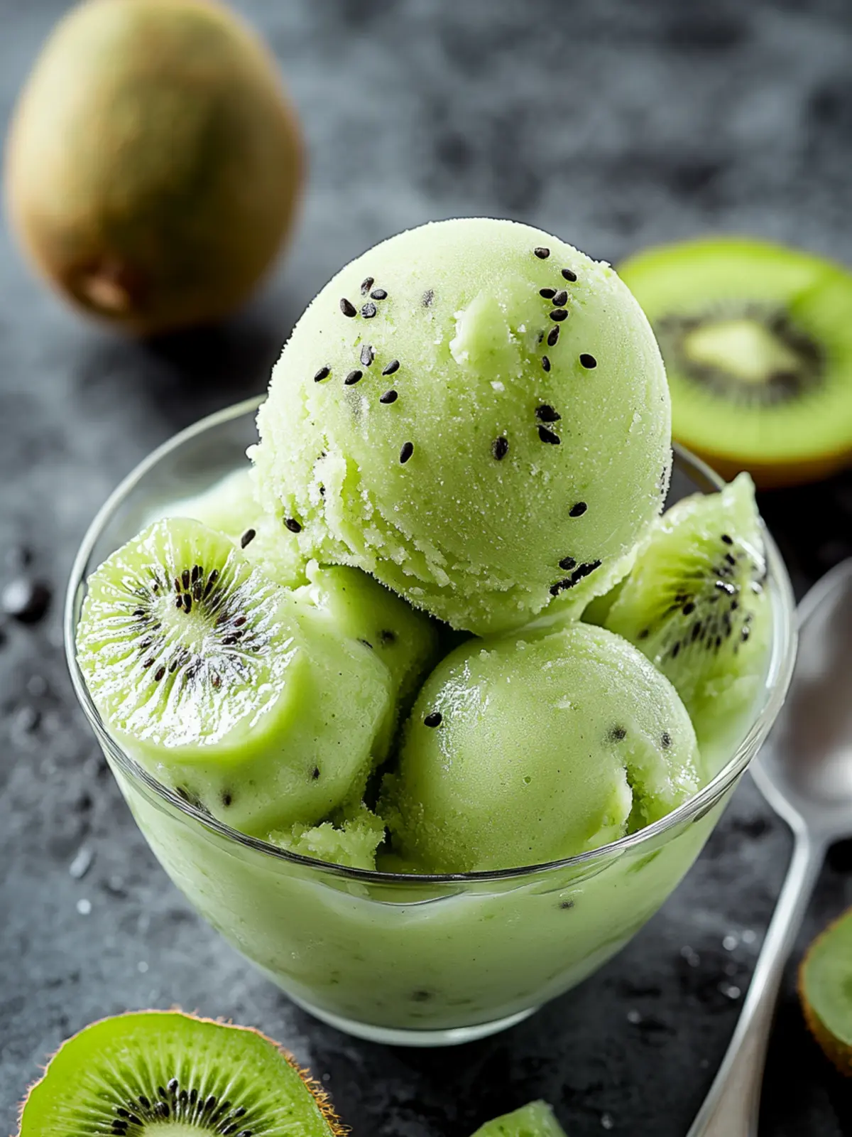 Kiwi Sorbet [25 Minutes]