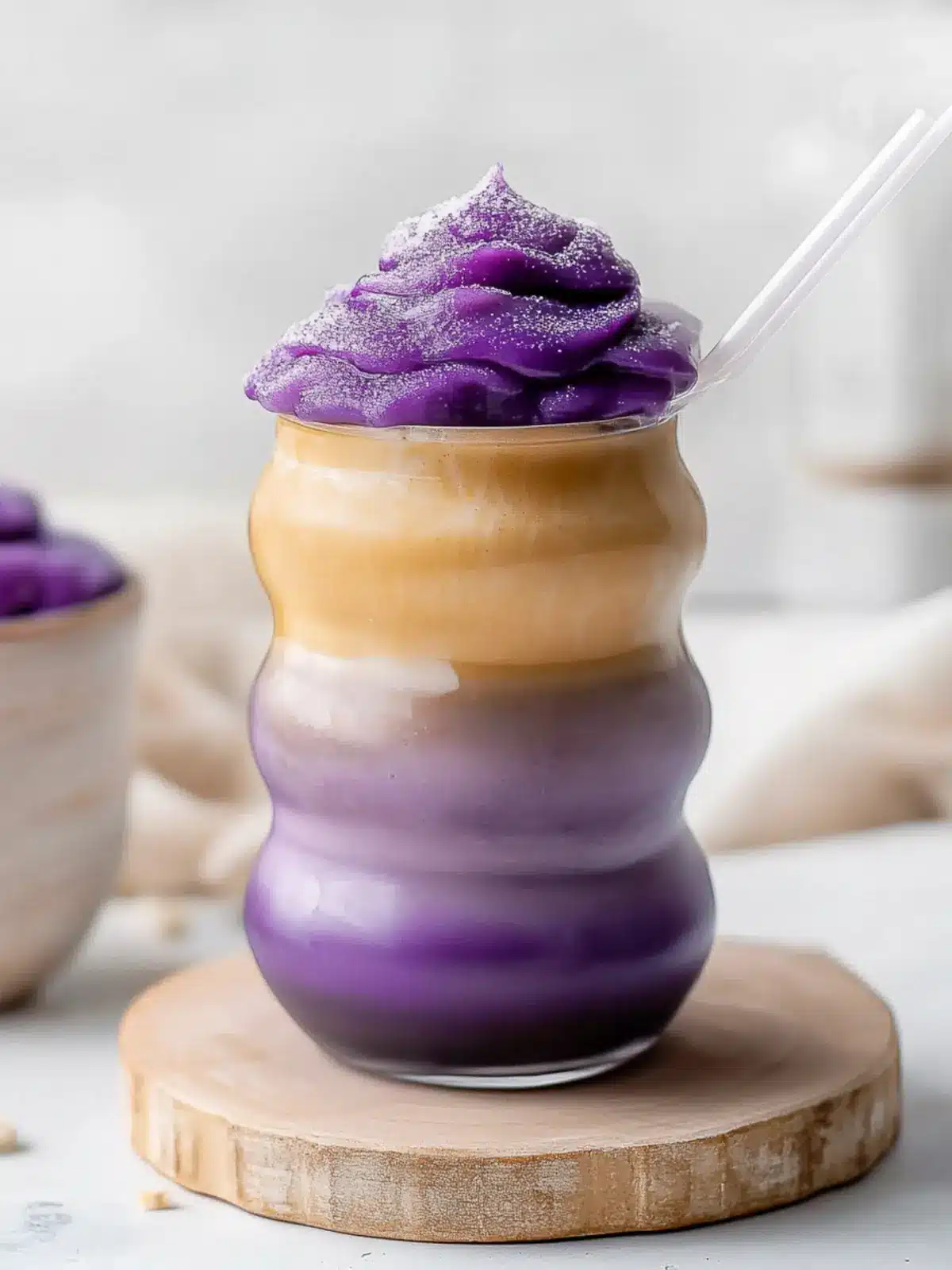 Elevate Your Day with an Iced Ube Latte Delight 2 Iced Ube Latte
