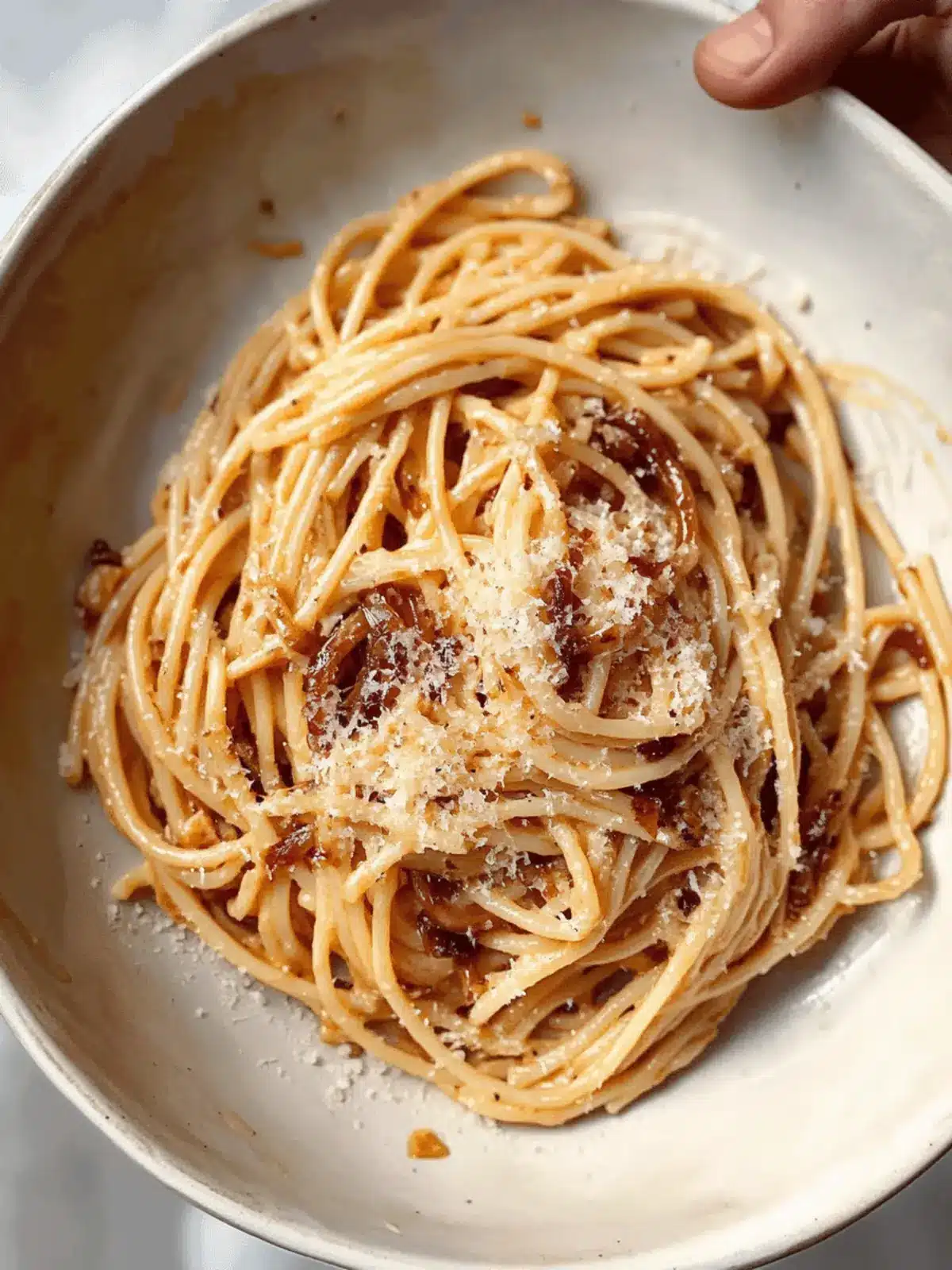 Caramelized Onion & Parmesan Pasta: A Comfort Food Delight 4 Caramelized Onion & Parmesan Pasta
