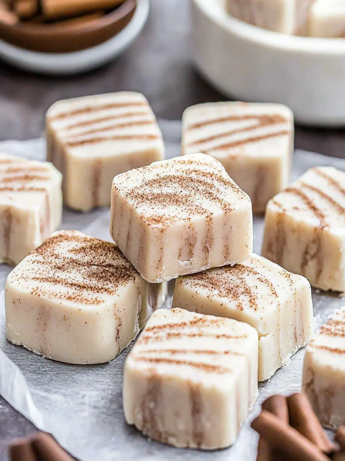 Cinnamon Roll Fudge