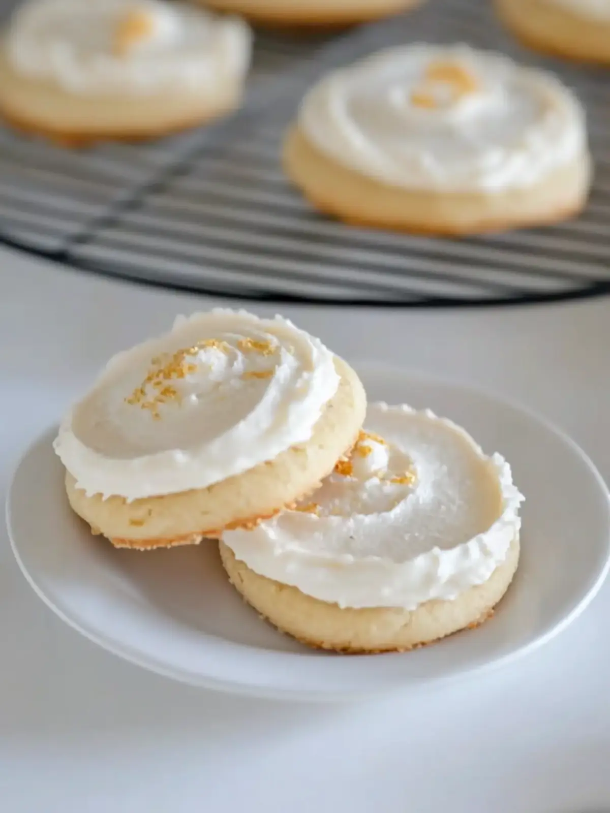 Decadent Butter Cookies with Silky Buttercream Frosting 3 Butter Cookies with Buttercream Frosting