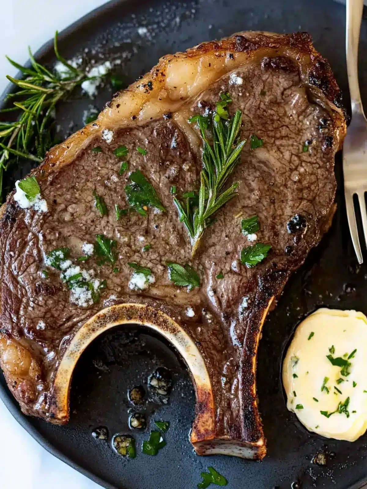 Savor Juicy Air Fryer T-Bone Steak with Garlic Butter Delight 5 Air Fryer T-Bone Steak with Homemade Garlic Butter