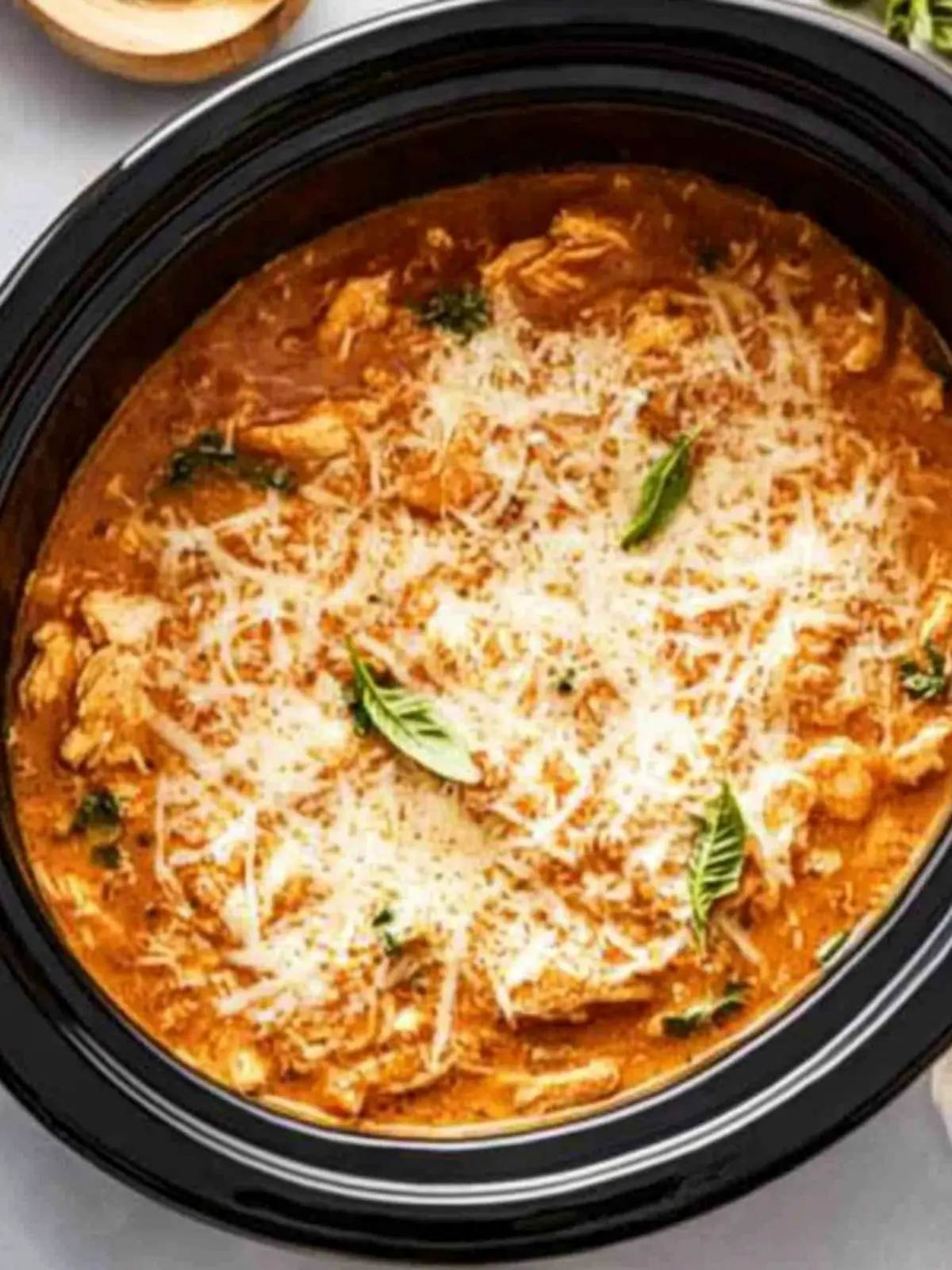 Crockpot Chicken Parmesan Soup That'll Steal Your Heart 5 Crockpot Chicken Parmesan Soup