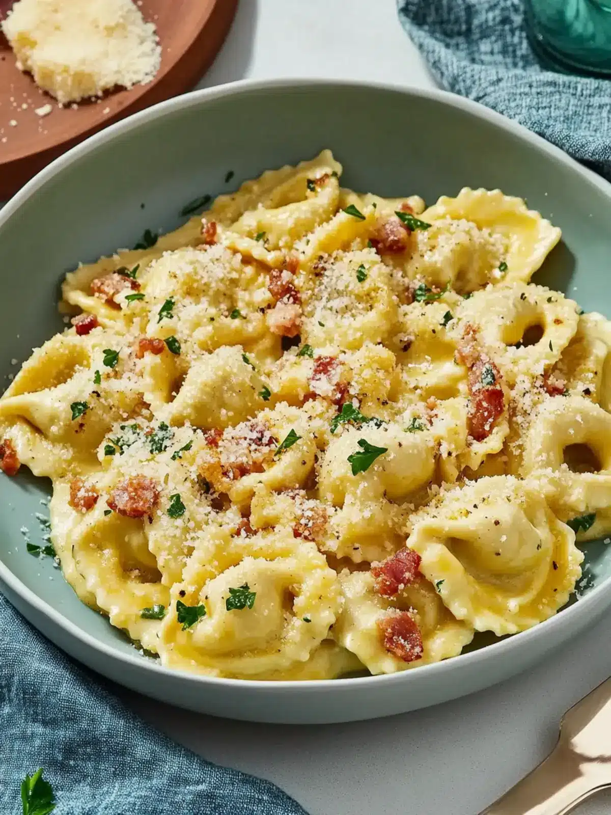 Bacon Alfredo Tortellini: Creamy Comfort Food You’ll Crave 2 Bacon Alfredo Tortellini