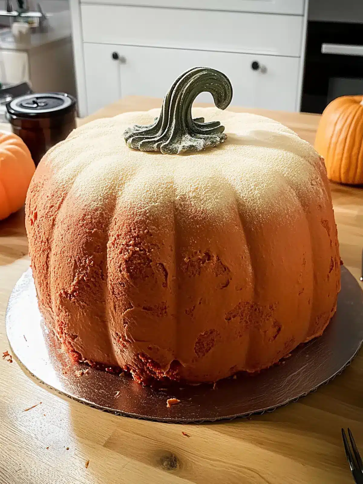 Irresistible Red Velvet Pumpkin-Shaped Cake for Fall Treats 5 Red Velvet Pumpkin-Shaped Cake