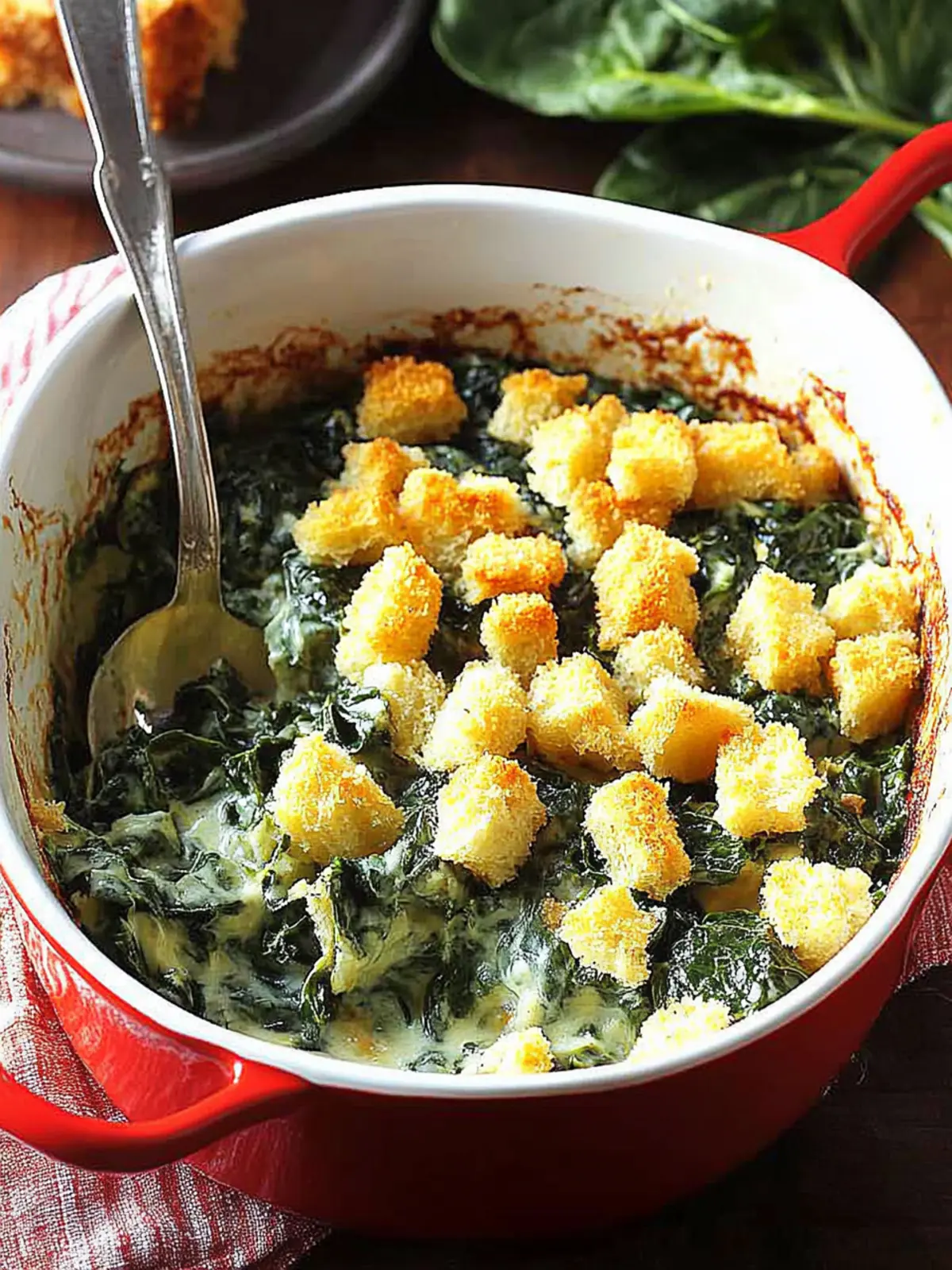 Delicious Crunchy Spinach Casserole That Everyone Will Love 2 Crunchy Spinach Casserole