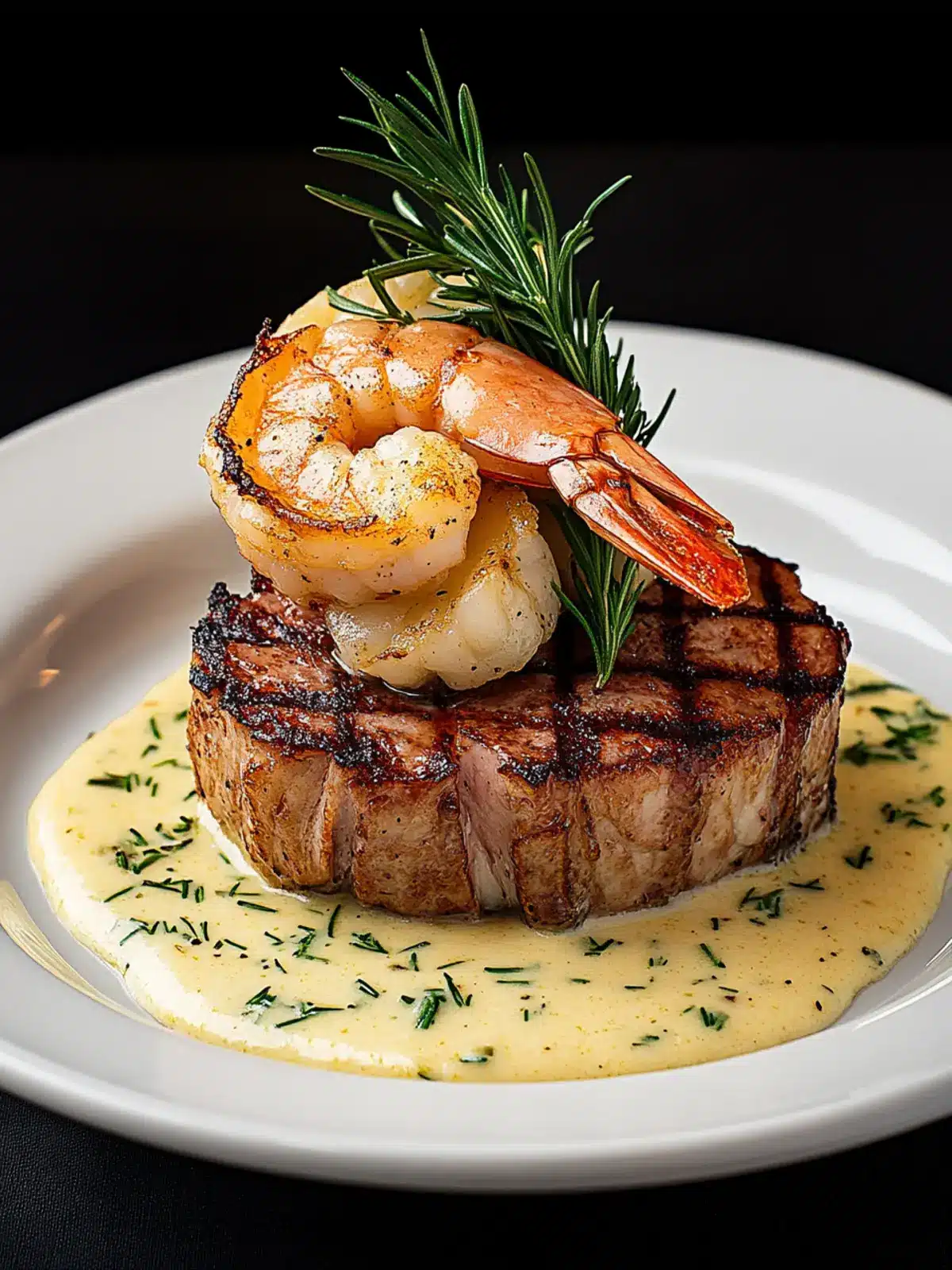 Surf and Turf with Creamy Garlic Sauce: Dinner Bliss Awaits 5 Surf and Turf with Creamy Garlic Sauce
