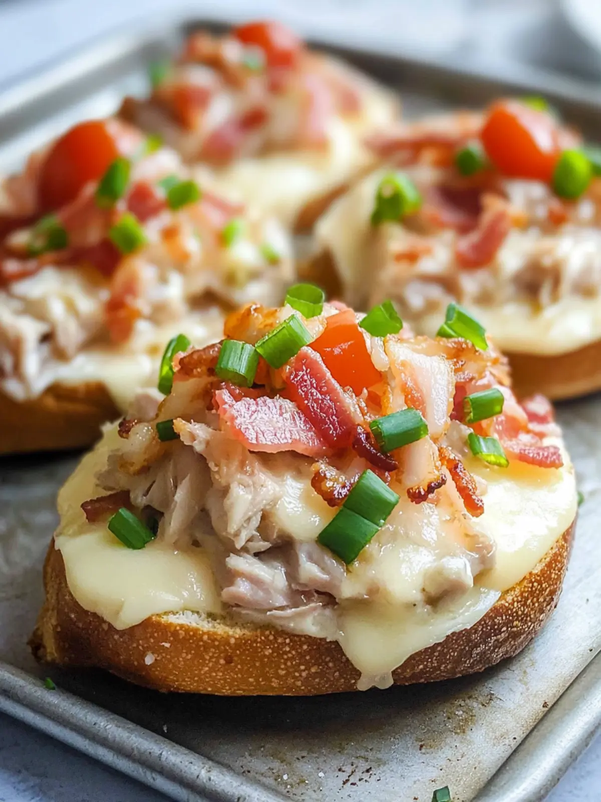 Savory Open Faced Tuna Melt with Bacon for Ultimate Comfort 2 Open Faced Tuna Melt with Bacon