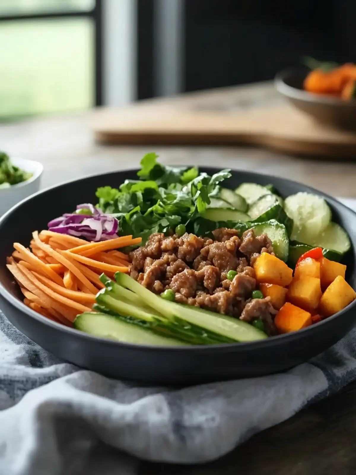 Zesty Lean Beef Egg Roll Bowl for a Quick, Flavor-Packed Meal 2 Zesty Lean Beef Egg Roll Bowl