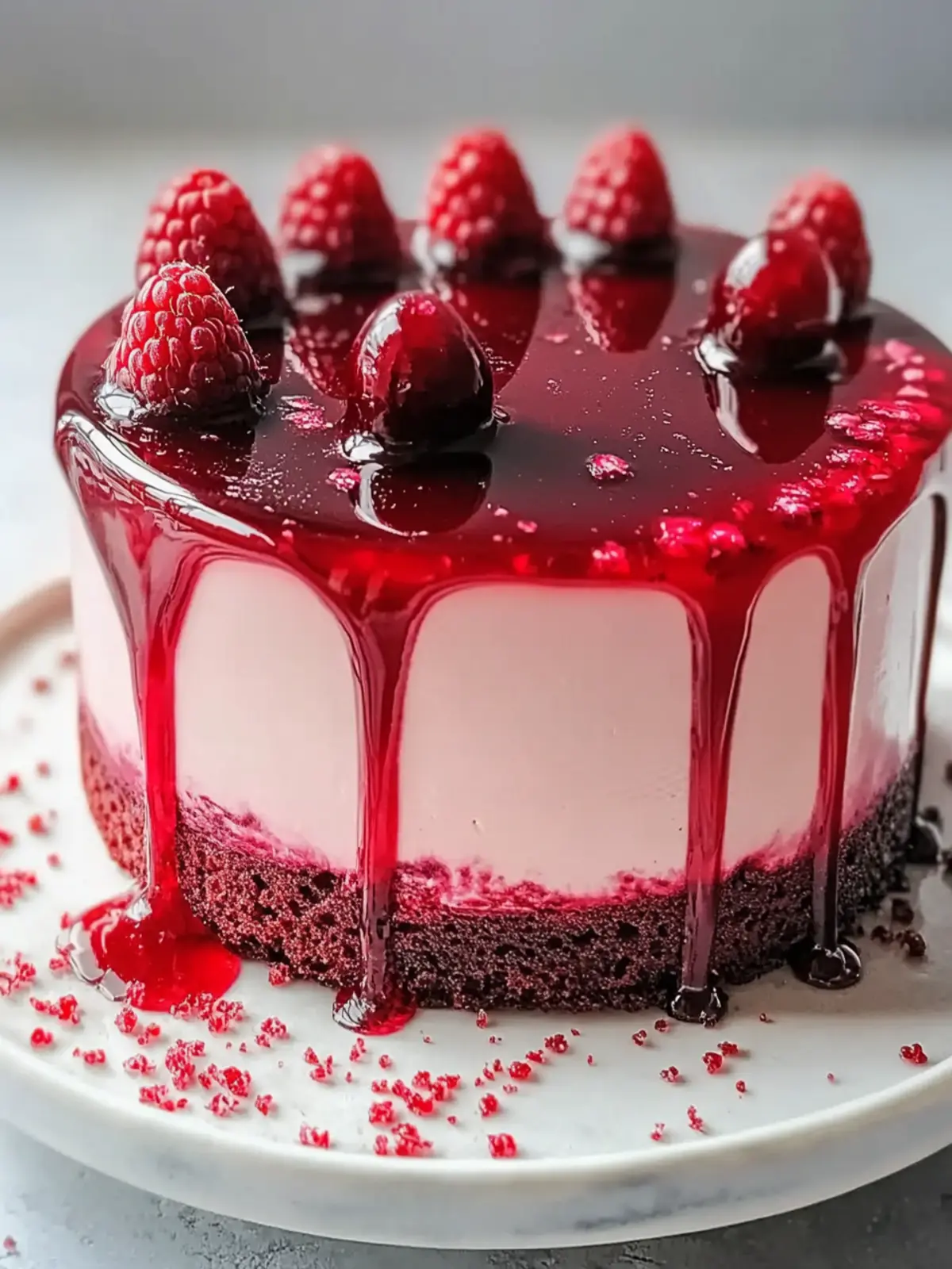 Decadent Ruby Raspberry Mirror Glaze Tart You’ll Adore 2 Ruby Raspberry Mirror Glaze