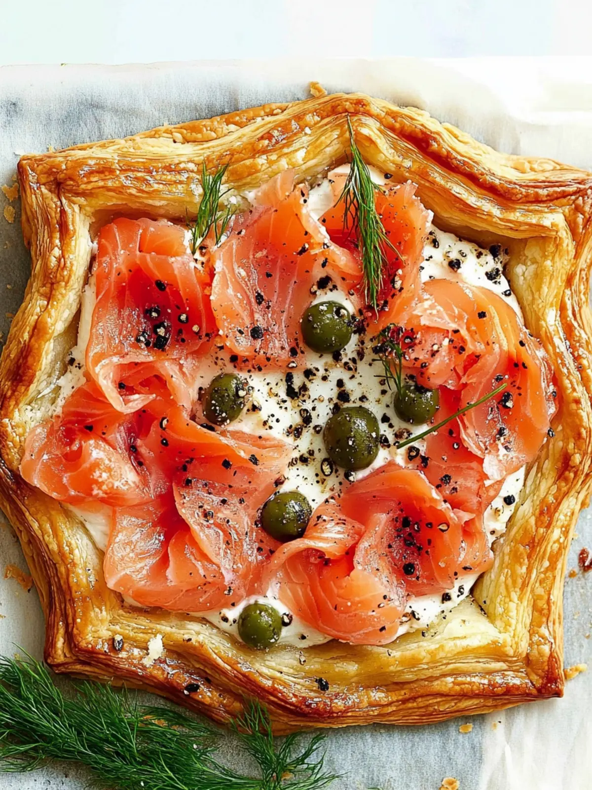 Irresistible Smoked Salmon Puff Pastry Tart for Savory Delight 2 Smoked Salmon Puff Pastry Tart