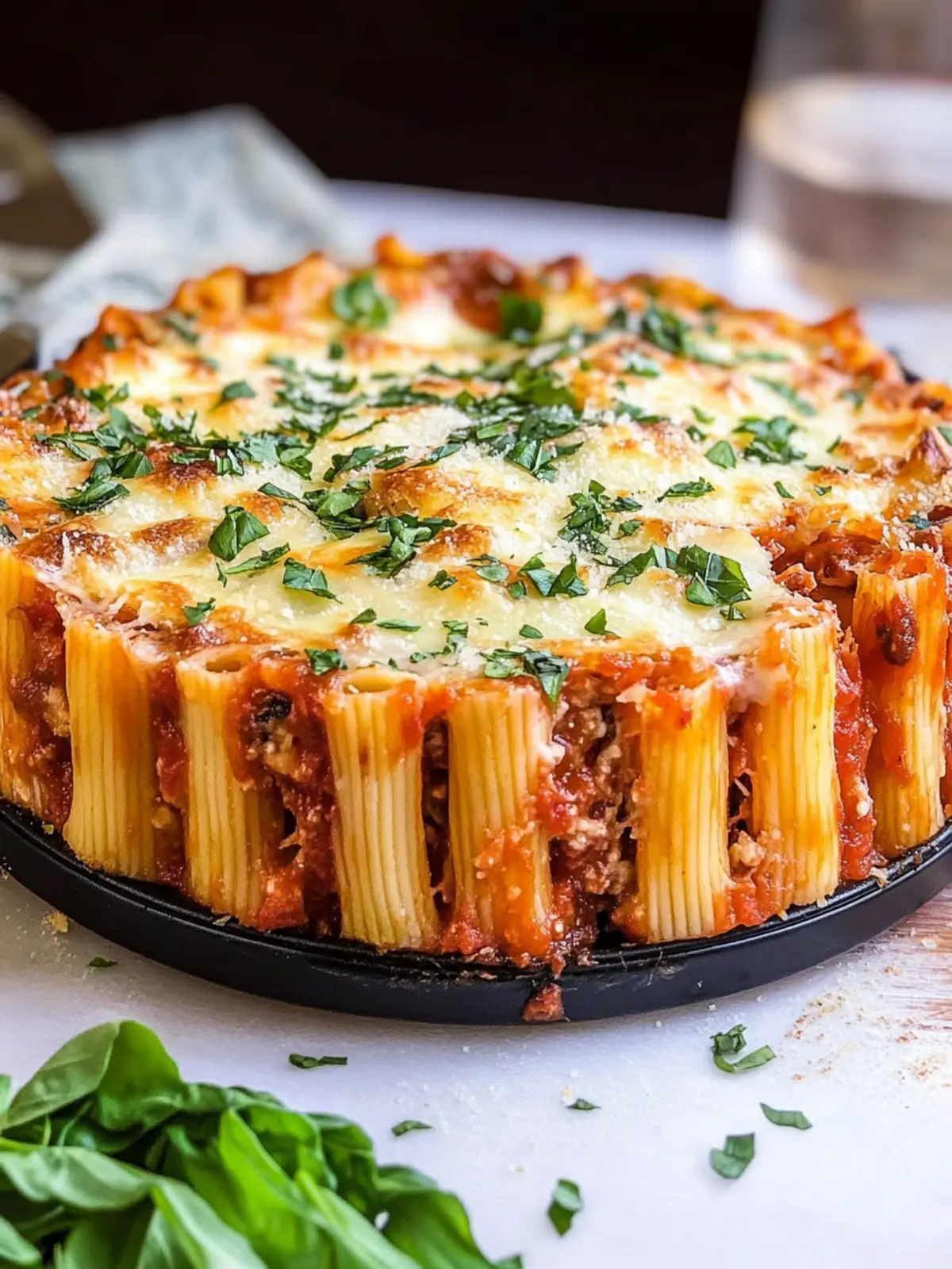 Heavenly Stuffed Rigatoni Pasta Pie Your Family Will Adore 4 Stuffed Rigatoni Pasta Pie