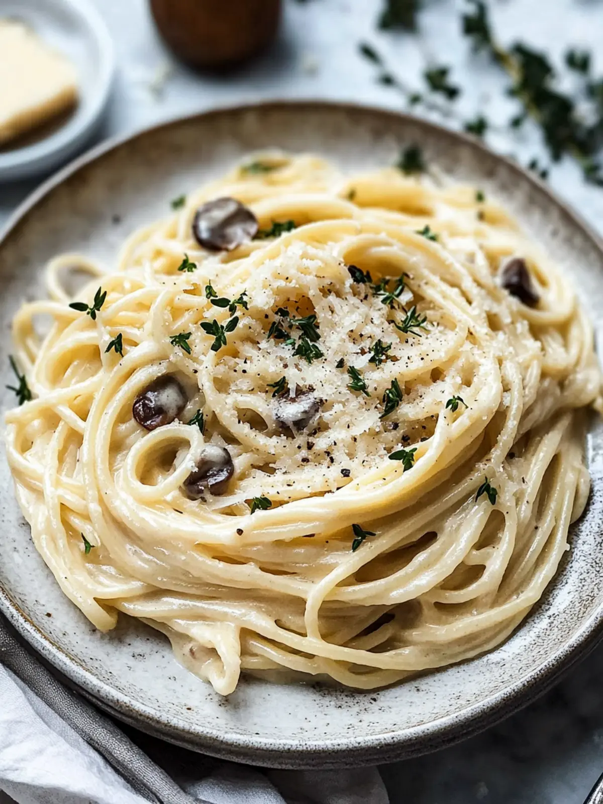 Delicious Spaghetti with Creamy Shallot Thyme Sauce to Savor 5 Spaghetti with Creamy Shallot Thyme Sauce