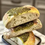Pesto Drizzle on Sourdough Sandwich Bread: Irresistibly Fresh 5 sourdough sandwich bread with Pesto Drizzle