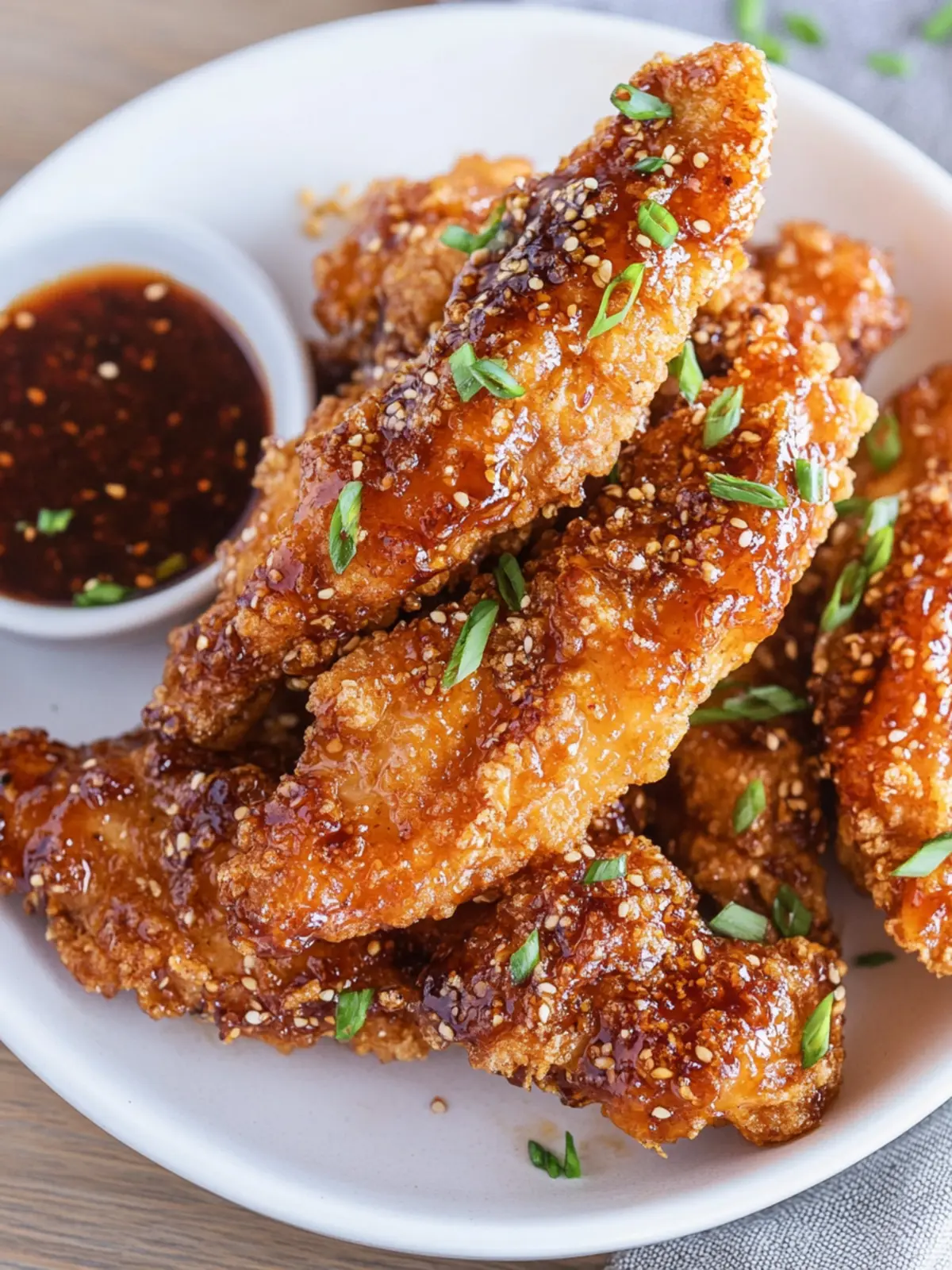 Air Fryer Honey Garlic Chicken Tenders Crispy Delight! 4 Honey Garlic Chicken Tenders Air Fryer